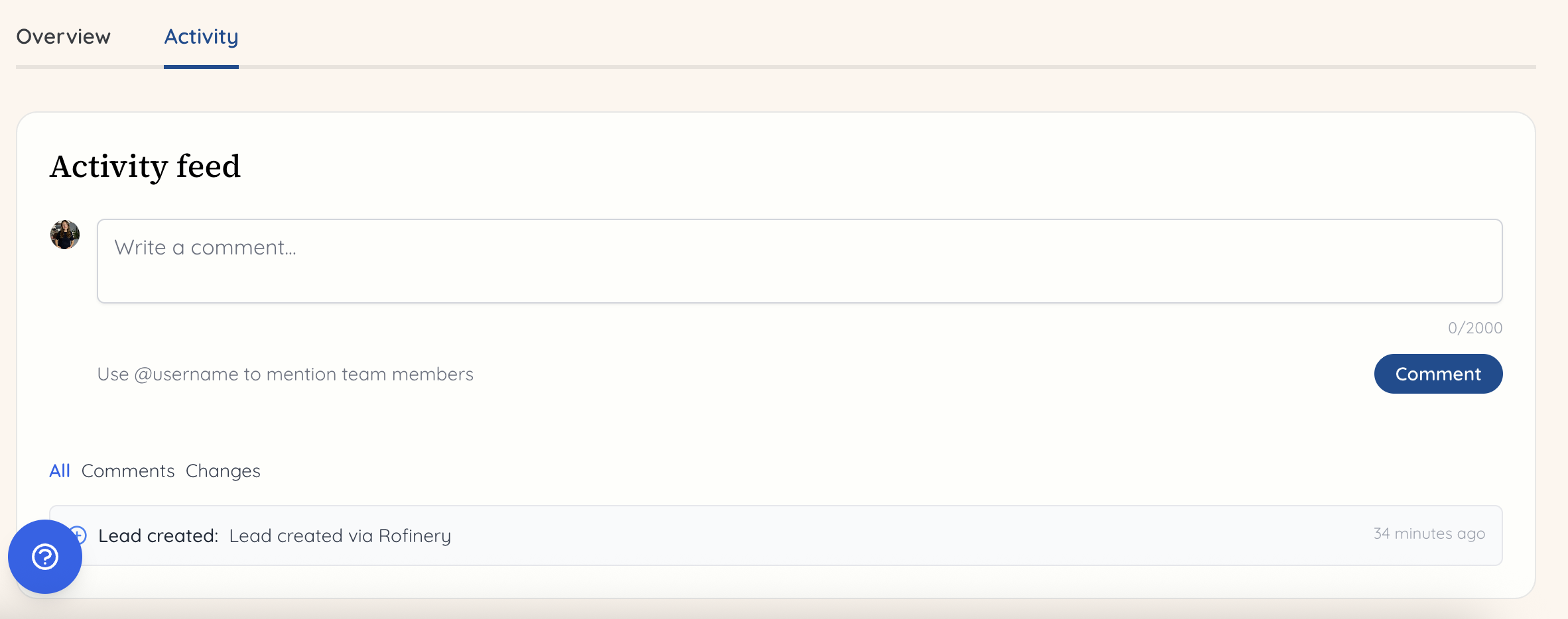 pipeline lead activity