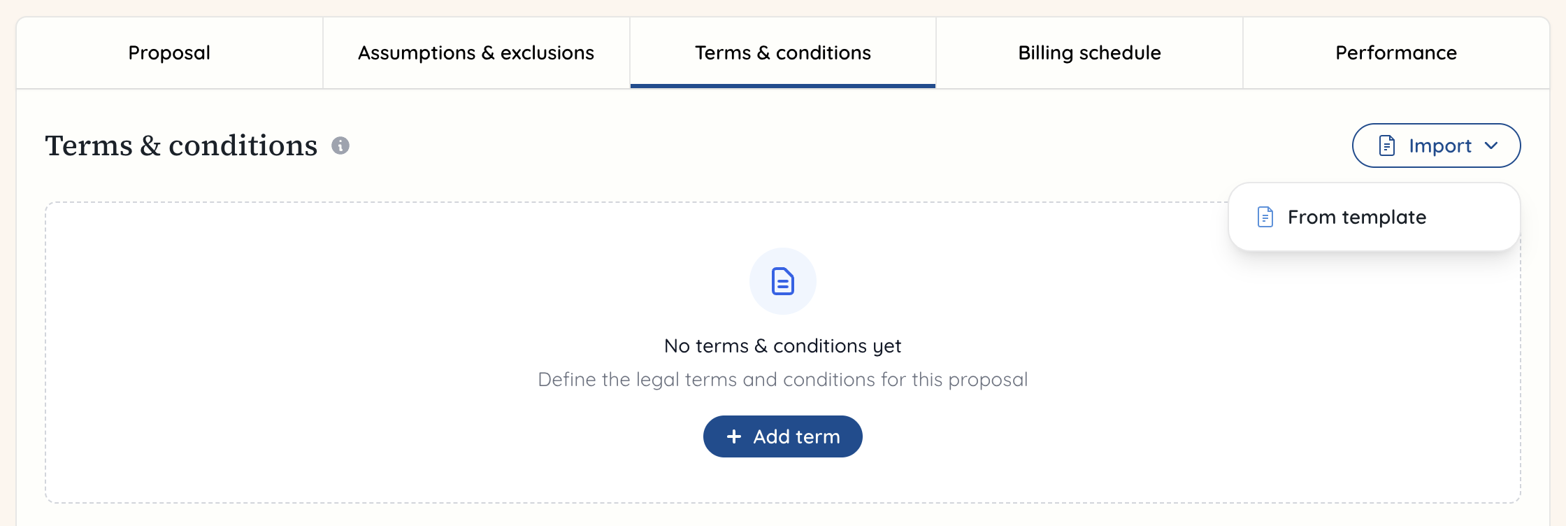 Project proposal terms and conditions
